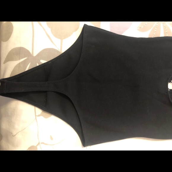 Wilfred free black tie up low v bodysuit - Picture 3 of 4